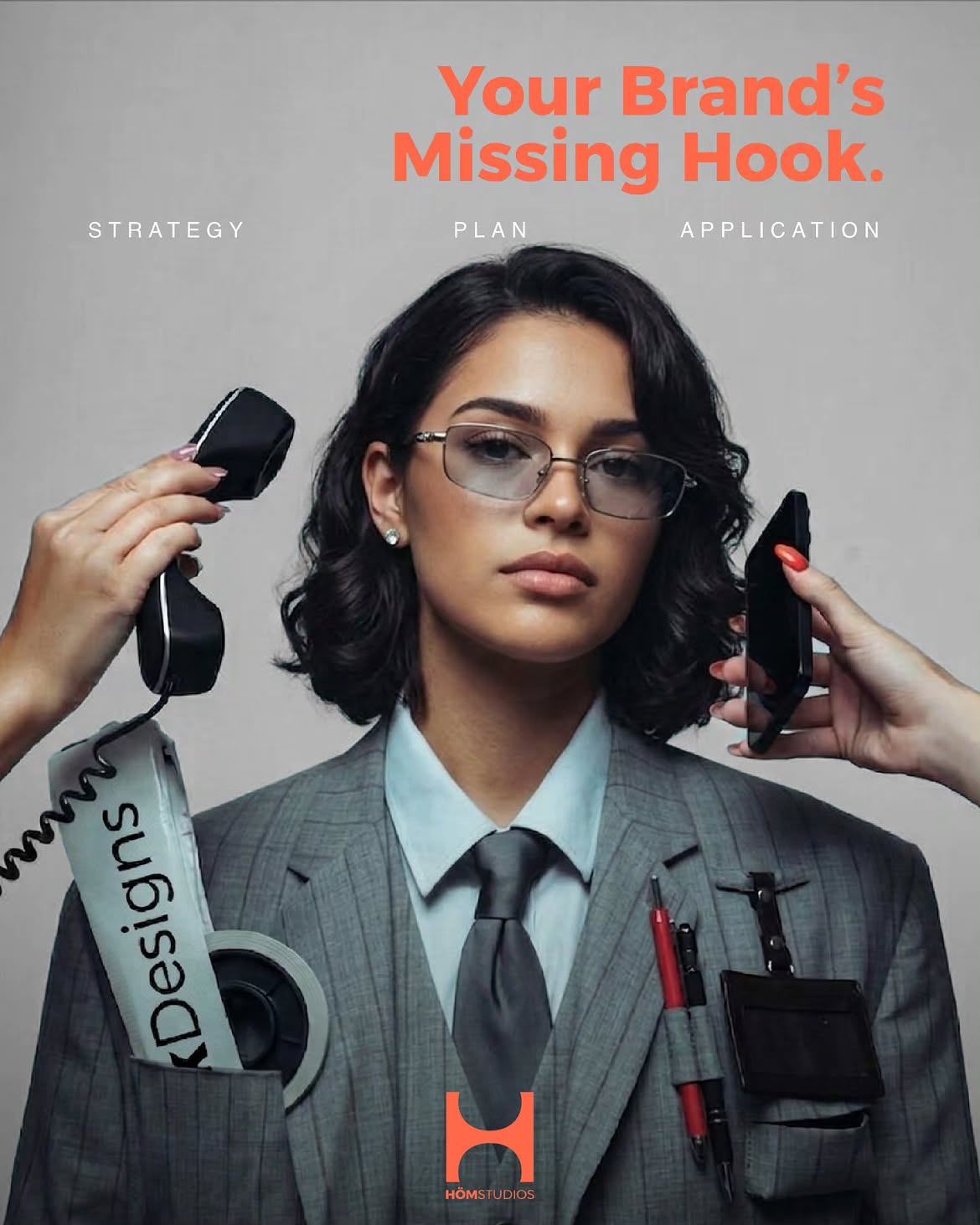 HÔM Studios campaign visual: Your Brand's Missing Hook